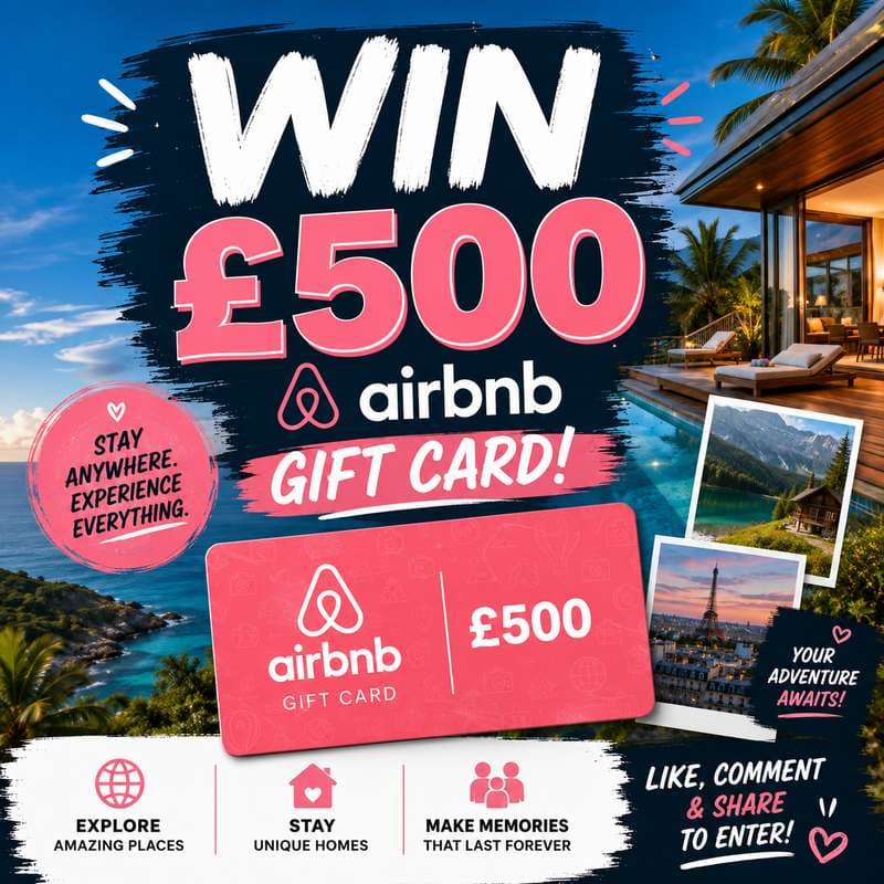 WIN £500 Airbnb Gift Card