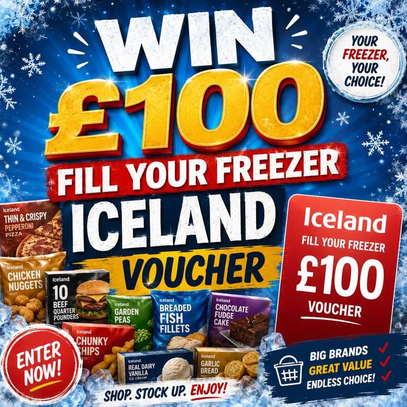 WIN £100 Fill Your Freezer Iceland Voucher