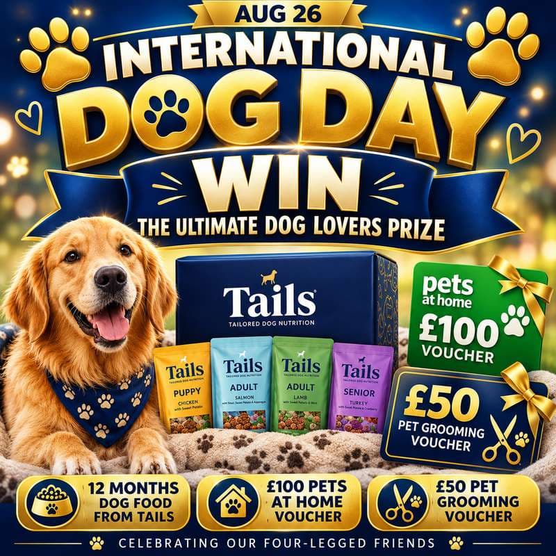 International Dog Day WIN £500 Pet Supplies
