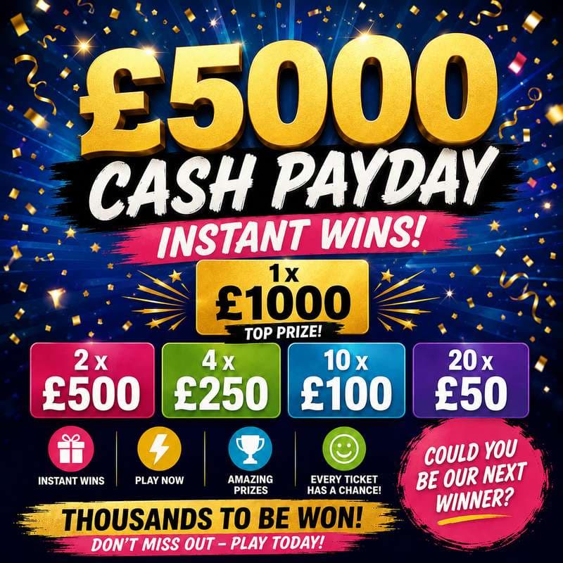 Instant Win £5000 Cash Payday